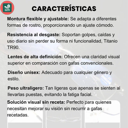 GAFAS TR90 COMPRE 1 y LLEVASE 2 GAFAS + ESTUCHE y PAÑO CORTESÍA 🎁